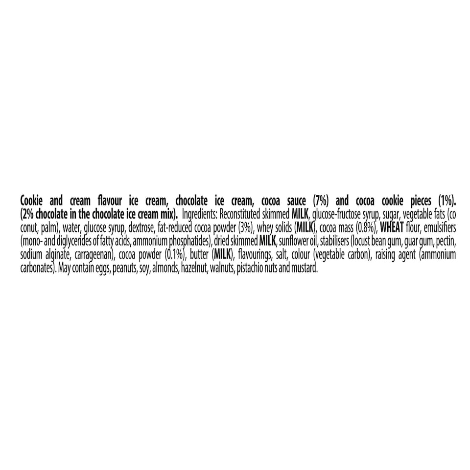 image 1 of CARTE D'OR INDLGNT CHOCOLATE COOKIE MINI ICE CREAM TUB 200ML