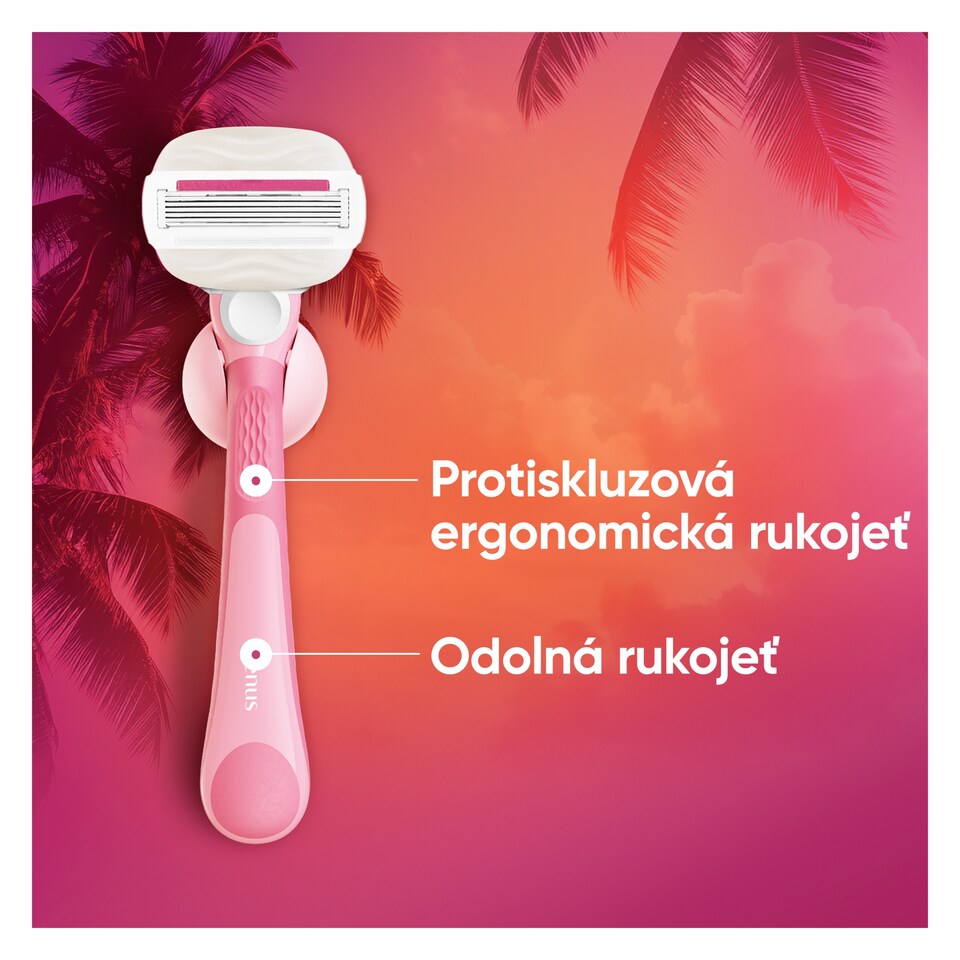 Obrázek 1 pro produkt Gillette Venus ComfortGlide Miami S Vůní Sugarberry Dámský Hlavice Náhradní Hlavice Hlavice