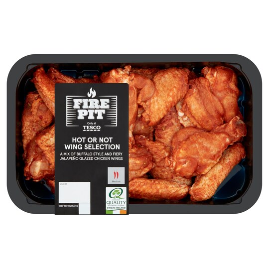 Tesco Fire Pit Hot Or Not Wing Selection 800G Tesco Groceries