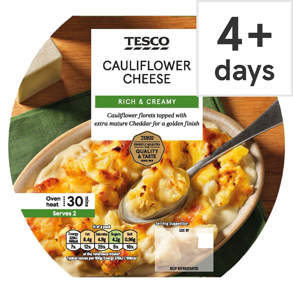TESCO Cauliflower Cheese 350G