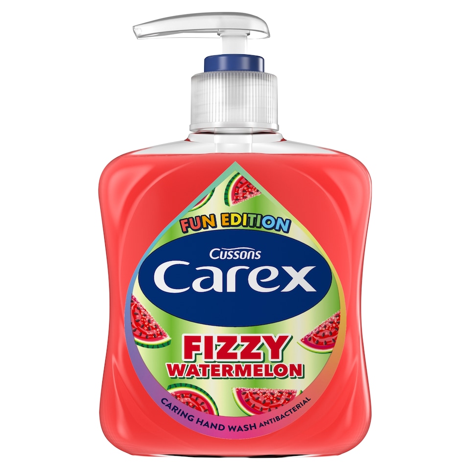 CAREX LIQUID HANDWASH FUN EDITIONS FIZZY WATERMELON 250ML