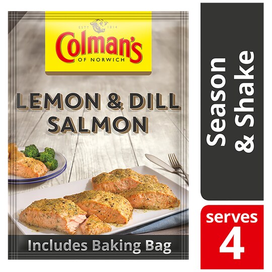 Colman's Season And Shake Lemon & Dill Salmon 18G Tesco Groceries