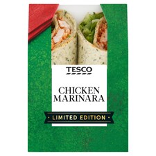 Tesco Chicken Marinara Wrap Limited Edition 