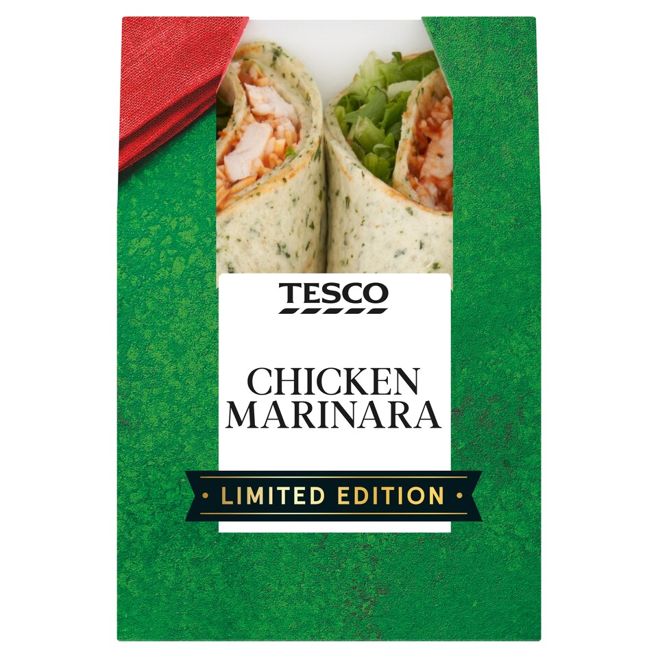 Tesco Chicken Marinara Wrap Limited Edition 