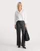 image 1 of F&F Pinstripe Wide Leg Trousers in Grey