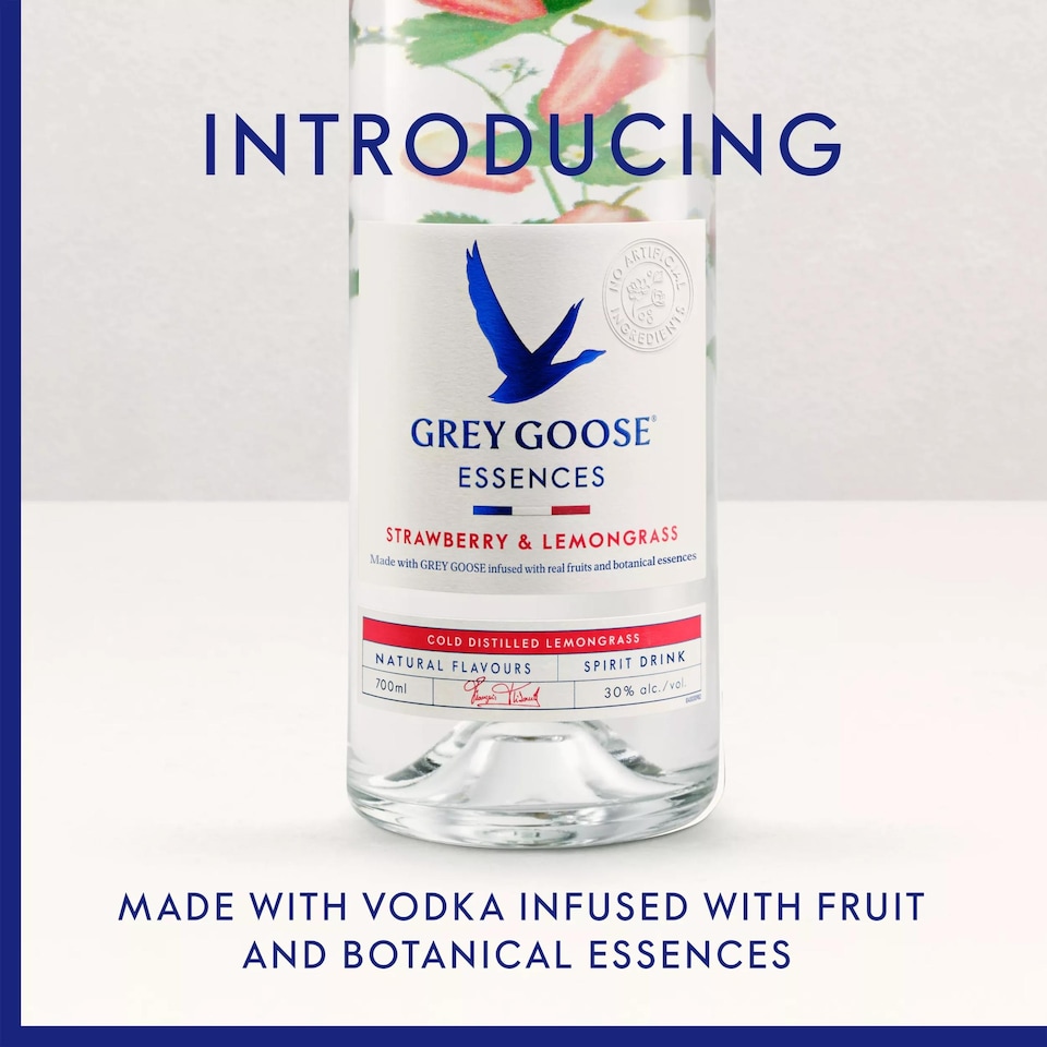 image 1 of Grey Goose Essences Strawberry Lemongrass Vodka Drink 700Ml