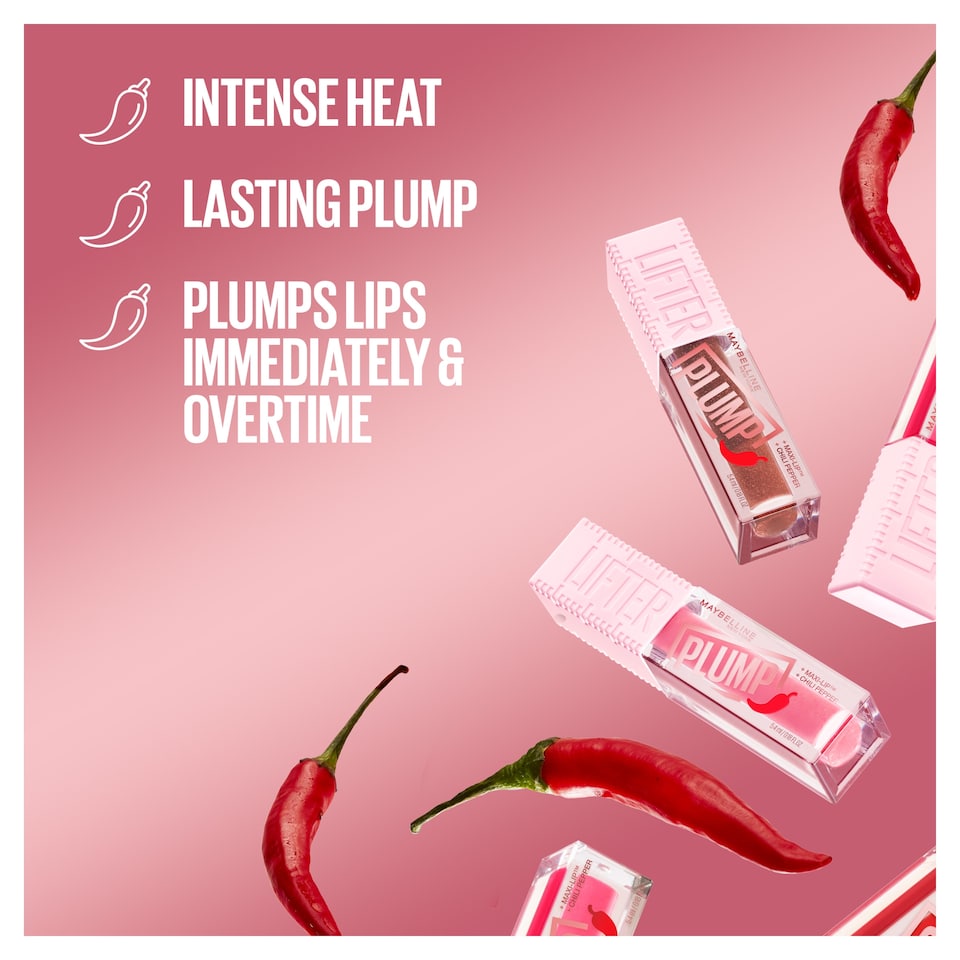 image 1 of Maybelline Lifter Plumping Lip Gloss - Blush Blaze 5.4ml