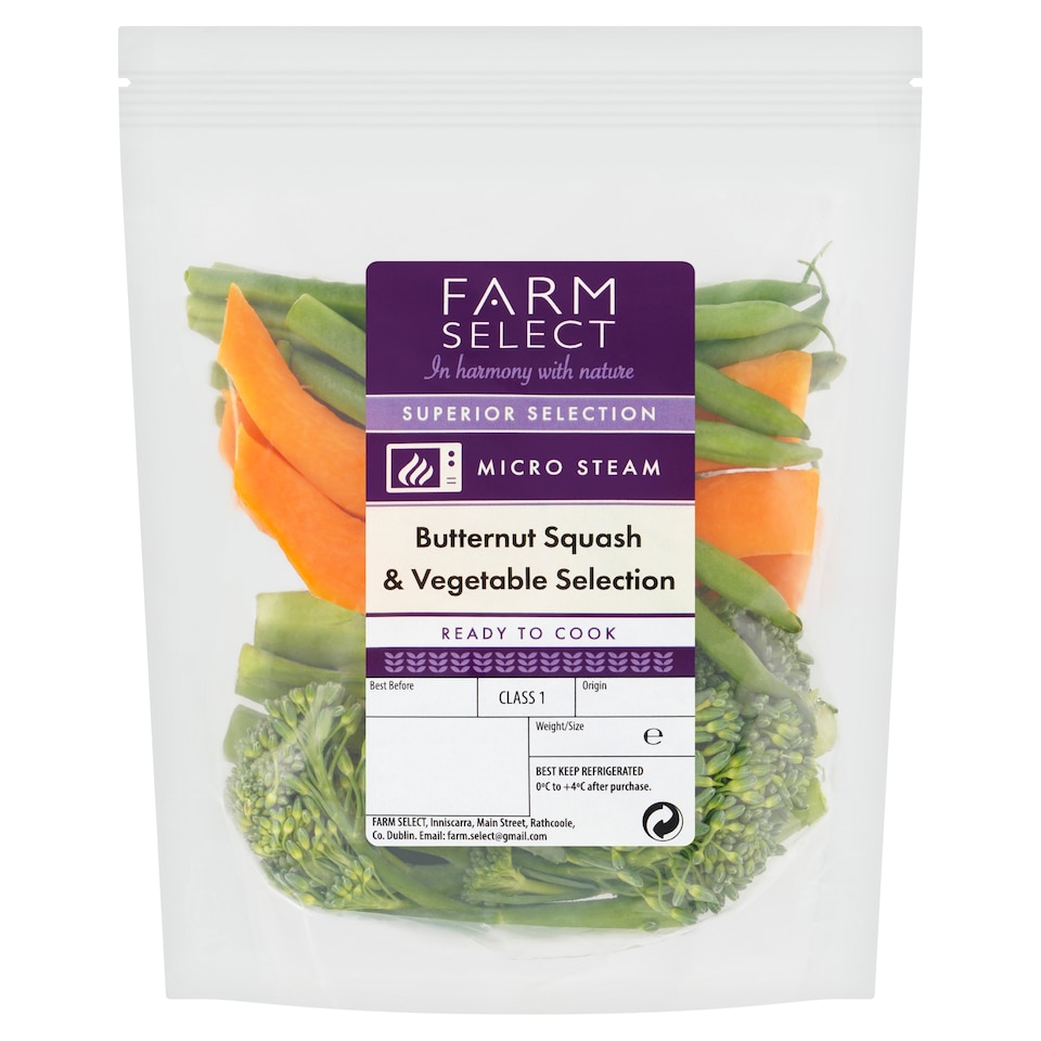 Farm Select Butternut Squash & Mixed Veg 200g