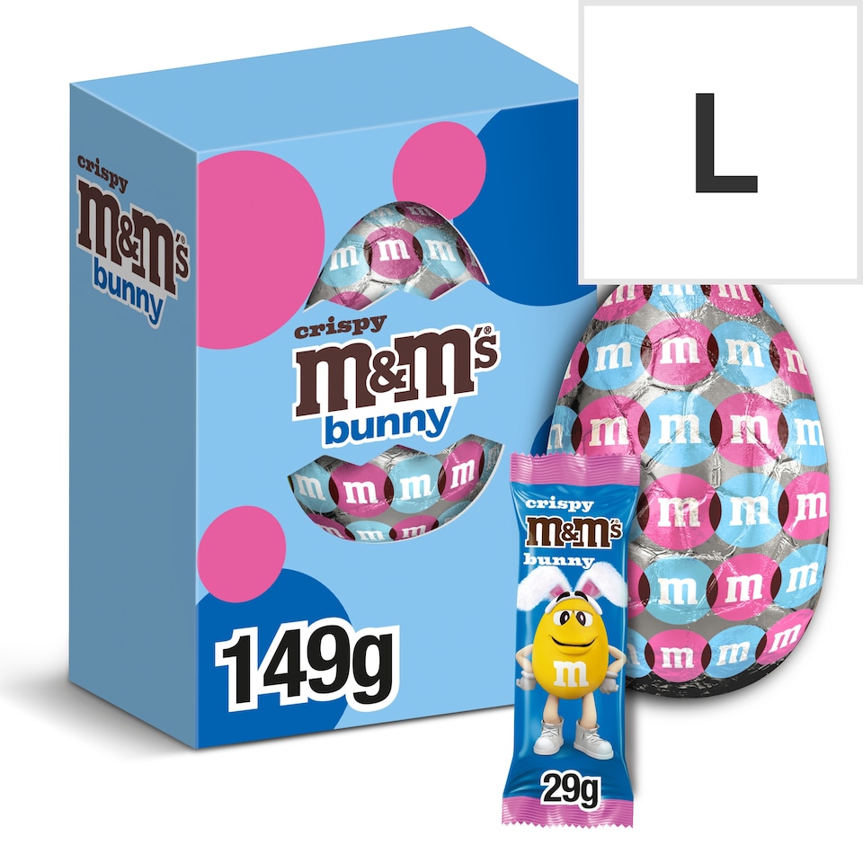 M&M's Crispy Bunny Milk Chocolate Easter Egg 149g