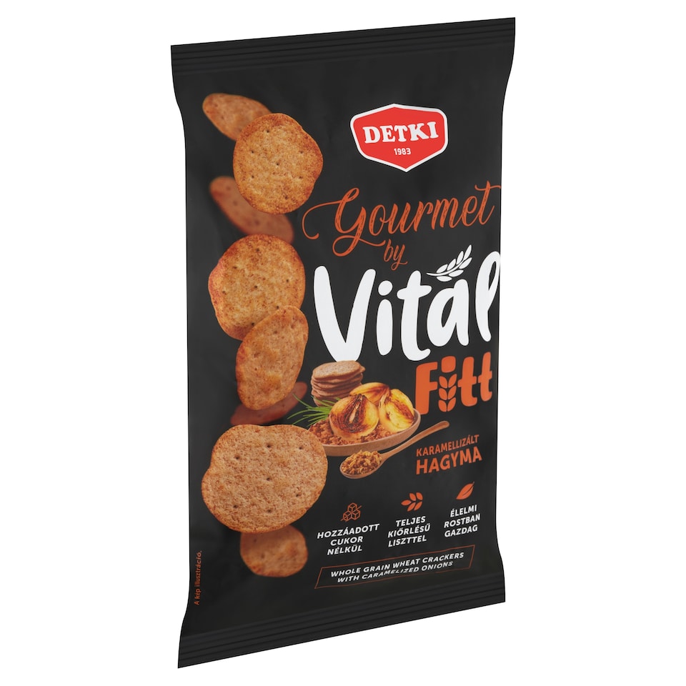 Detki Gourmet by Vital Fitt teljes kiőrlésű kréker hagymás fűszerkeverékkel 100 g