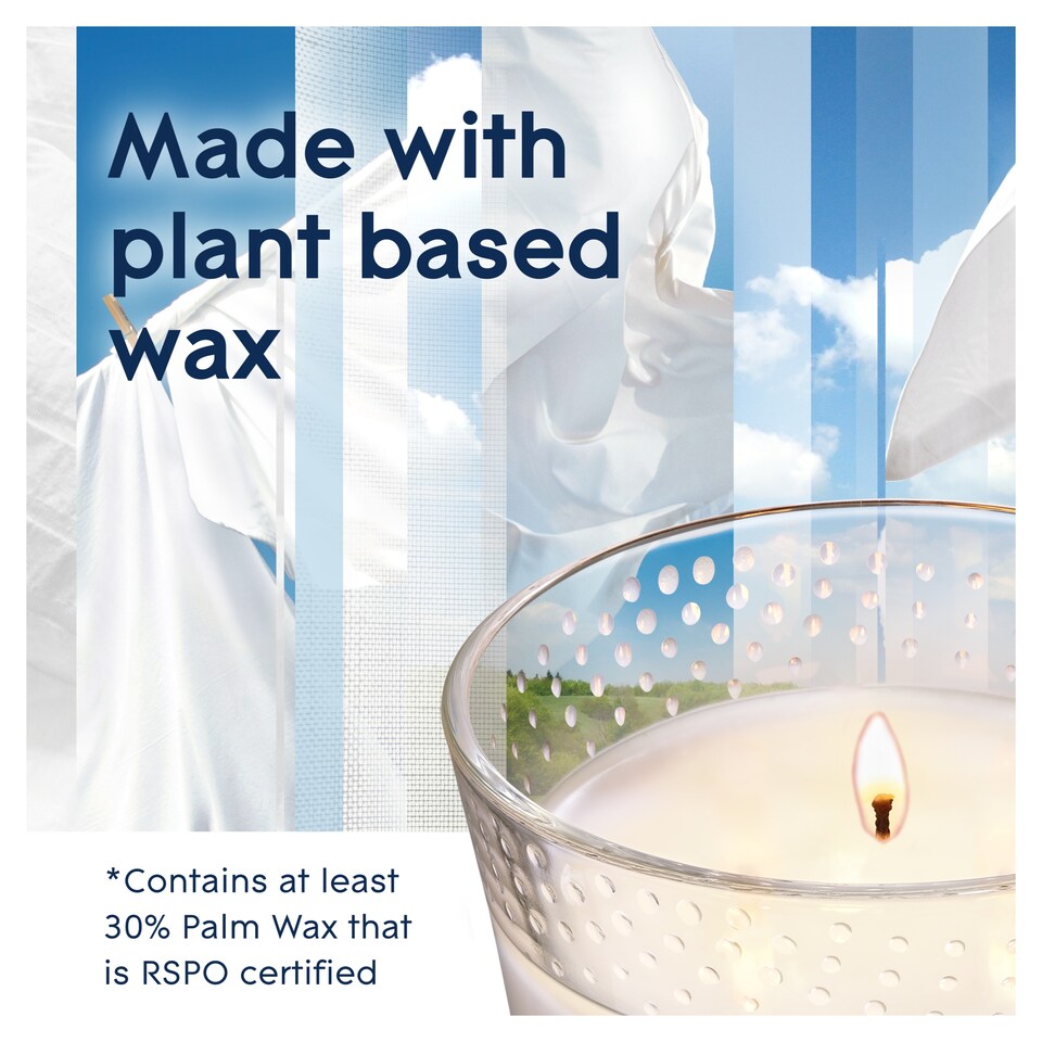 image 1 of Glade Large Candle Pure Clean Linen 224G