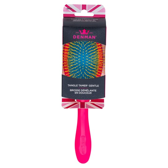 Denman Tangle Tamer Pink Hair Styling Brush Tesco Groceries