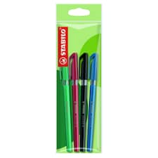 Stabilo Excel Set of Colored Ballpoint Pens 4 pcs