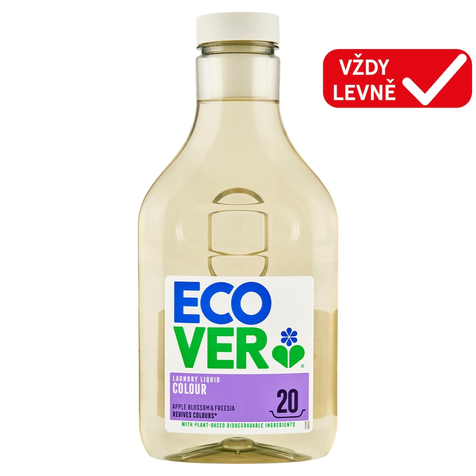Obrázek 1 pro produkt Ecover Apple Blossom & Freesia tekutý prací prostředek 20 praní 1l