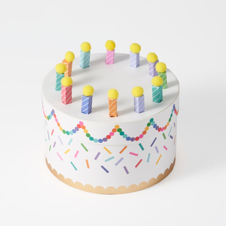 image 1 of Paperchase Cake Gift Box - Confetti