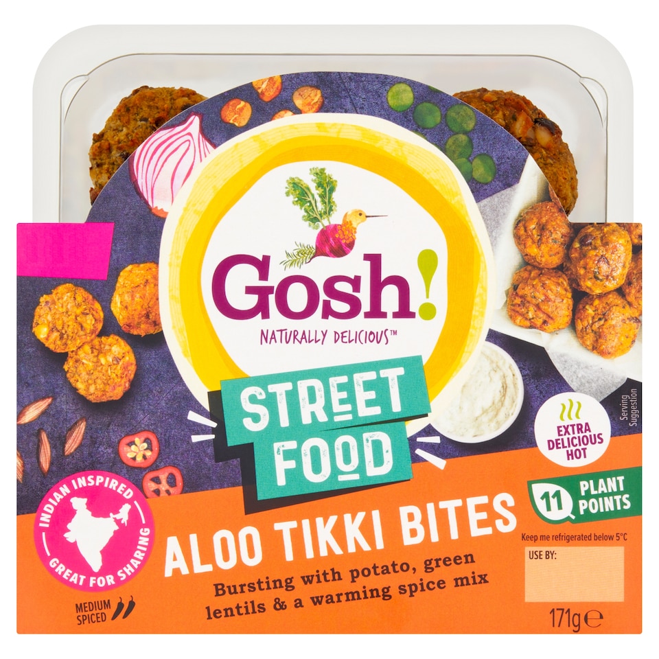 Gosh Street Food Aloo Tikki Bites 171g