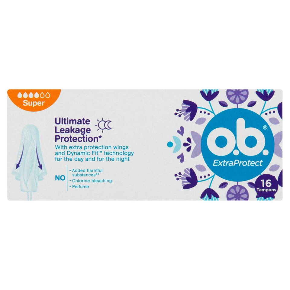 Obrázek 1 pro produkt O.B. ExtraProtect Super tampony 16 ks