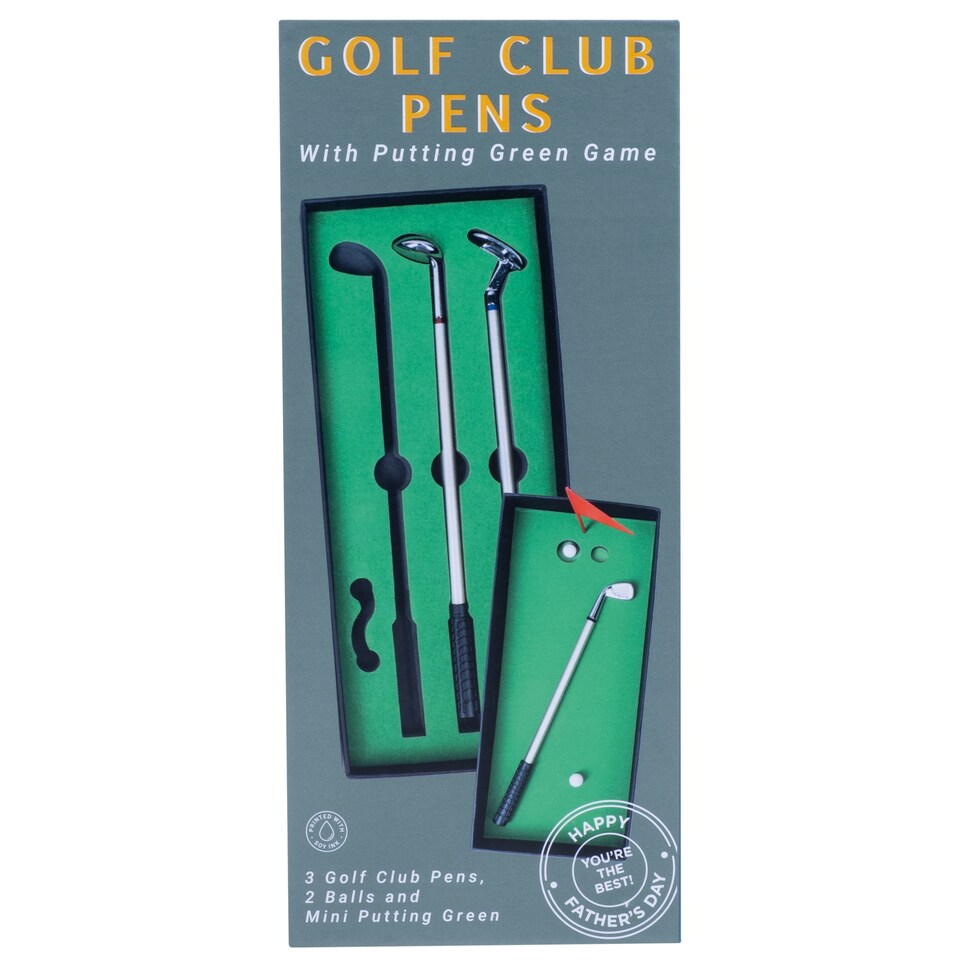 image 1 of Golf Club Pens Gift Set