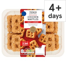 Tesco Breaded Chicken Waffles 390g