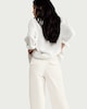 image 3 of F&F Mid Rise Chino Trousers with Belt in White