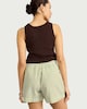 image 3 of F&F Seersucker Striped Shorts in Multi Green