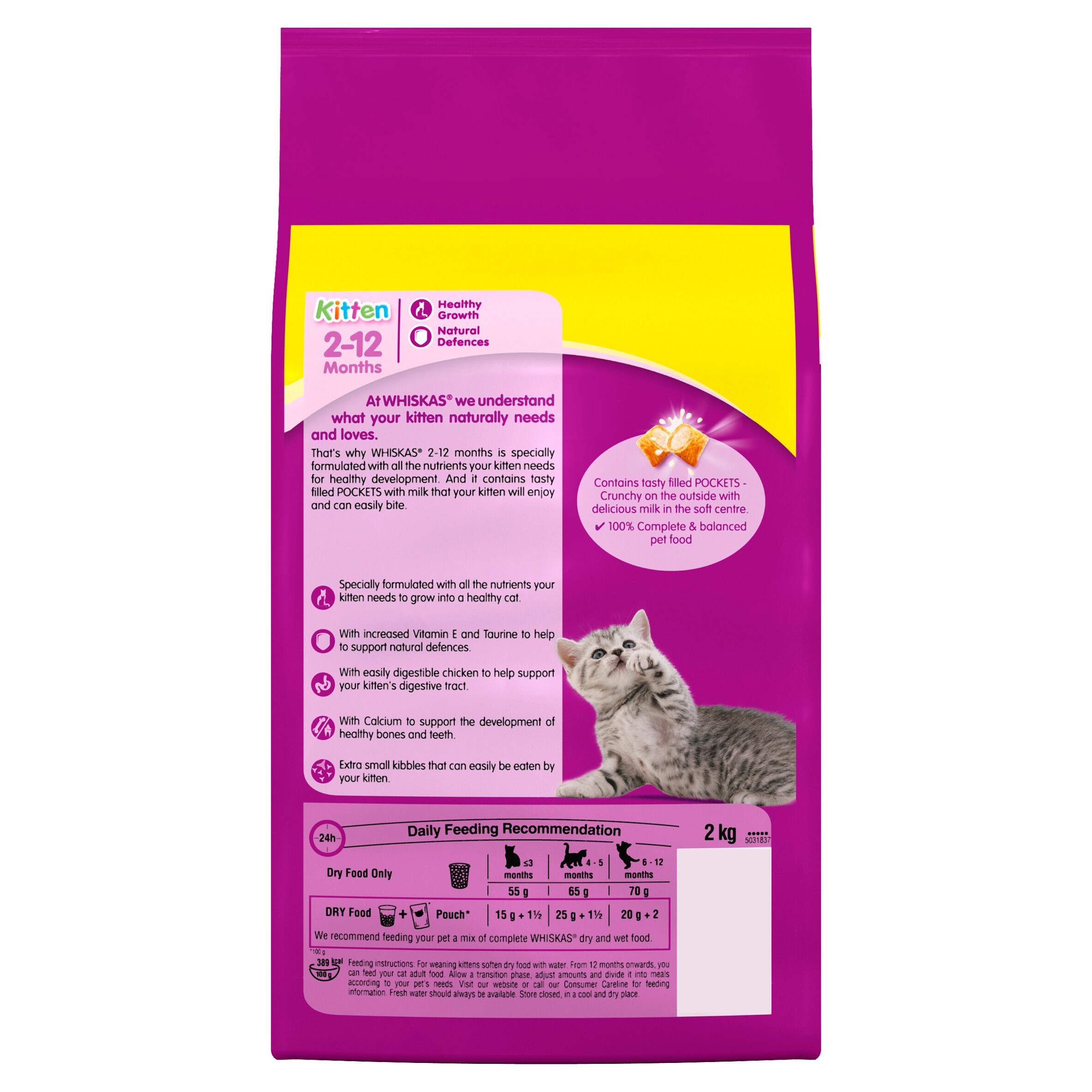 whiskas biscuits 2kg