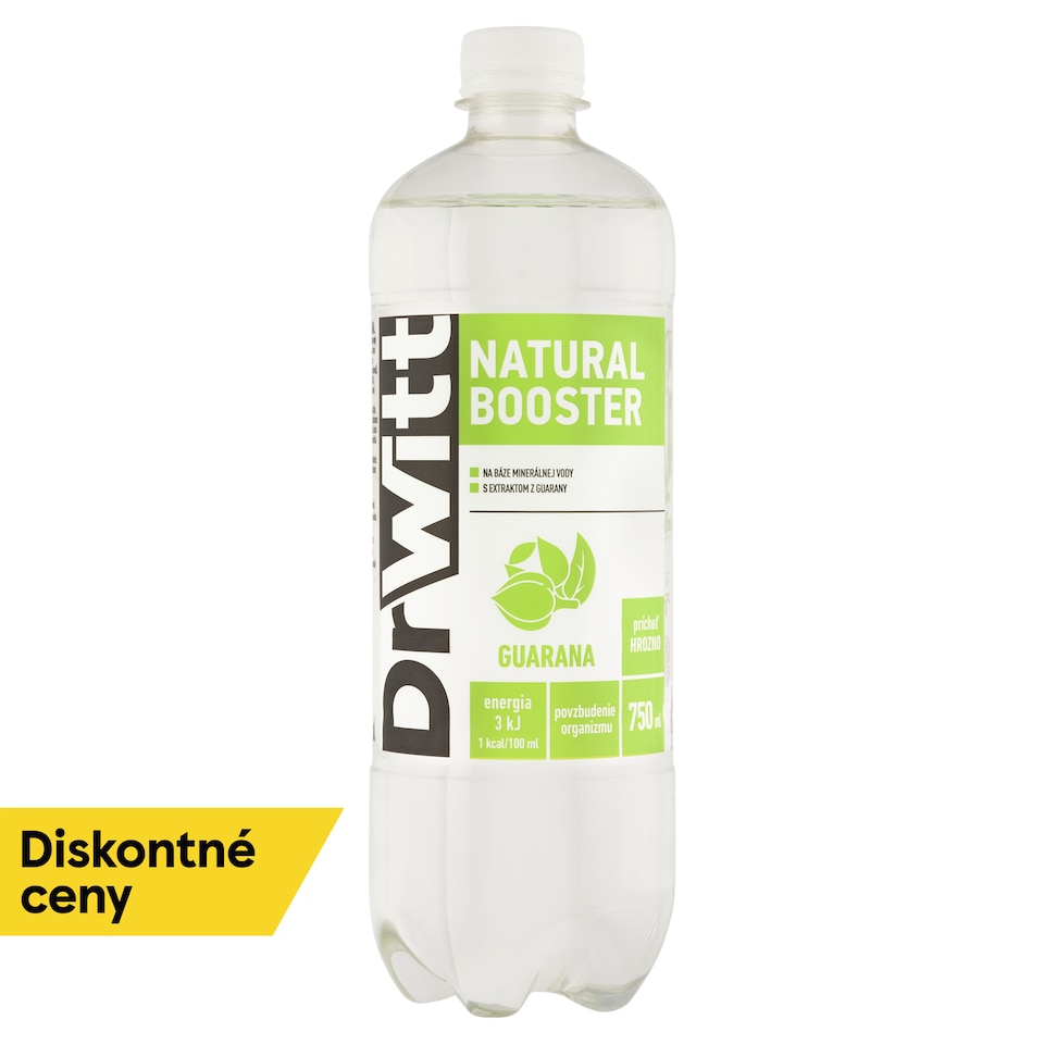 obrázok 1 z DrWitt Natural Booster Guarana príchuť hrozno 750 ml