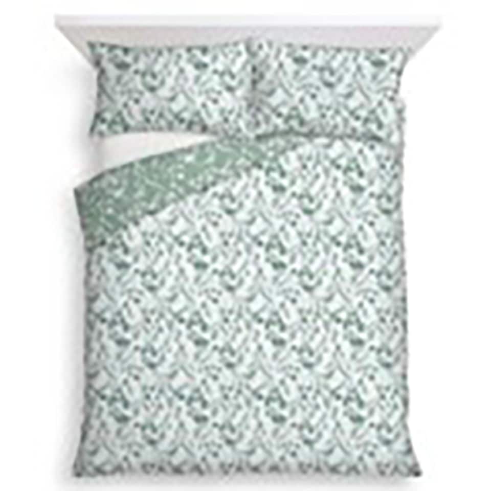 F&F Home Bedding Seersucker Silhouette Floral Duvet Set King
