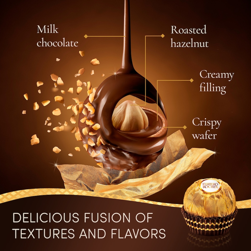 image 1 of Ferrero Rocher Boxed Chocolates 24 Pieces 300g