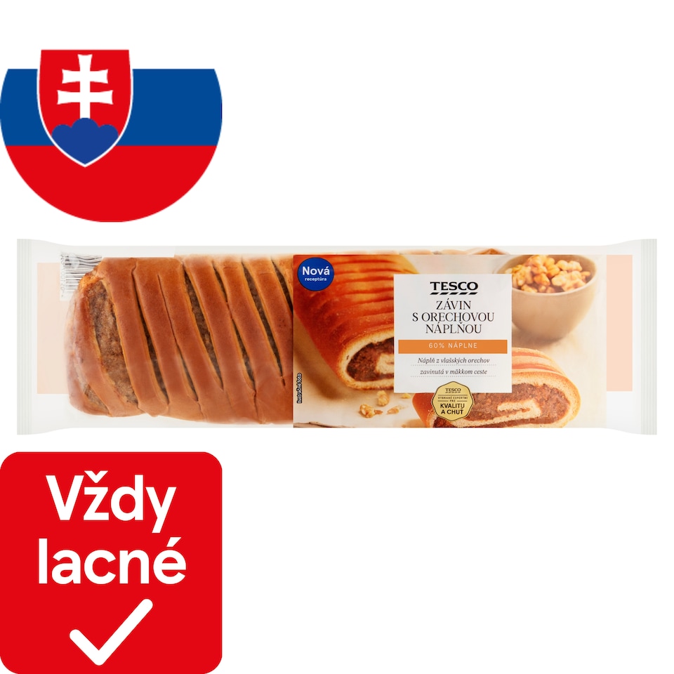 Tesco Závin s orechovou náplňou 400 g