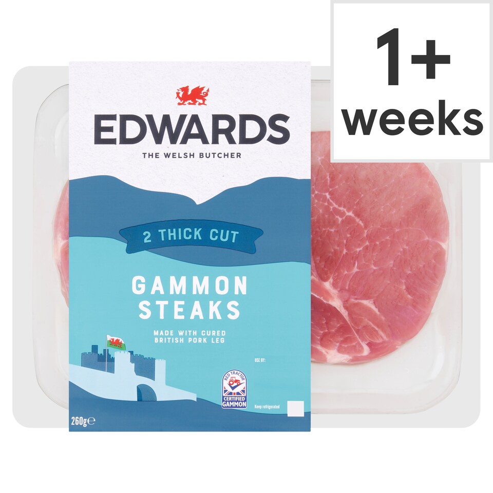 Edwards Of Conwy 2 Gammon Steaks 260G