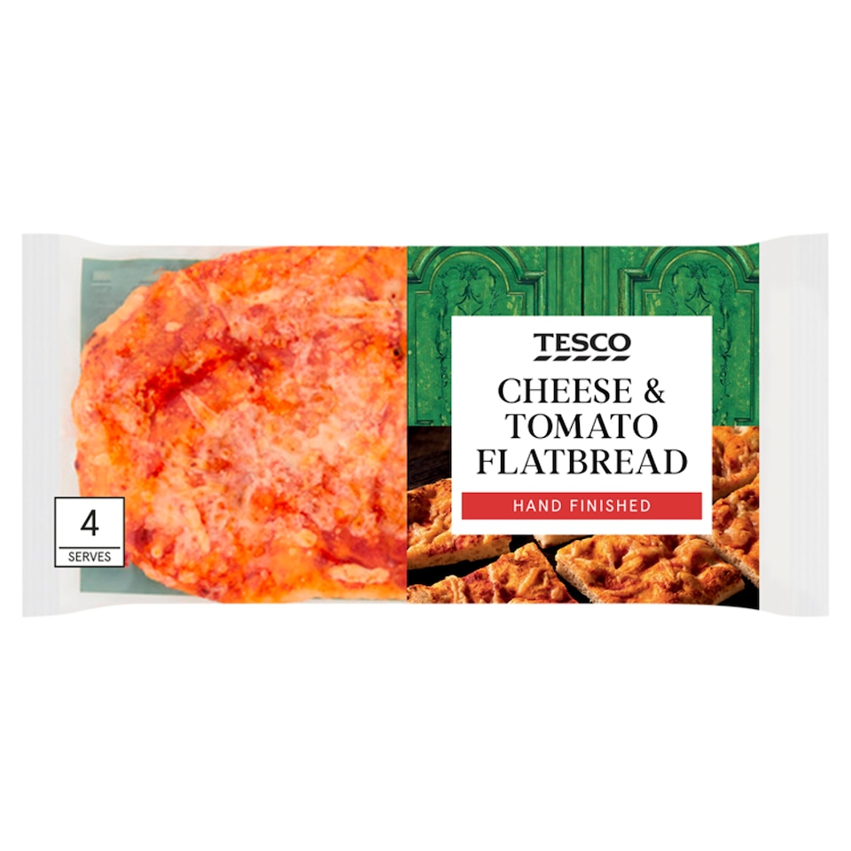Tesco Cheese & Tomato Flatbread 225G