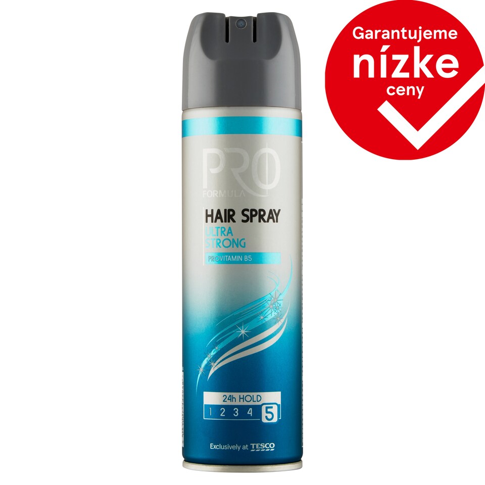 Tesco Pro Formula Ultra Strong lak na vlasy 250 ml