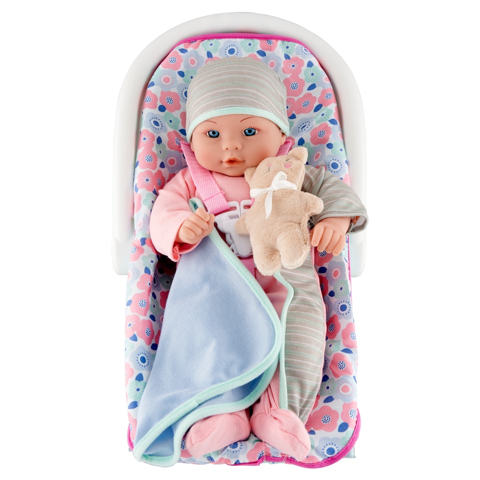 Kisses & Cuddles baba autósülés-hordozóval játékkészlet