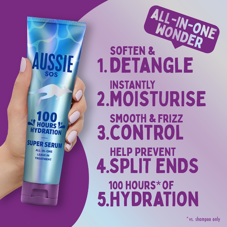image 1 of Aussie SOS Super Serum Leave In Treatment 160ml