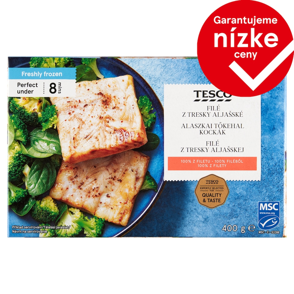 Tesco Filé z tresky aljašskej 400 g