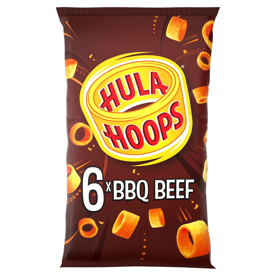 image 1 of Hula Hoops BBQ Beef Multipack Crisps 6x24g