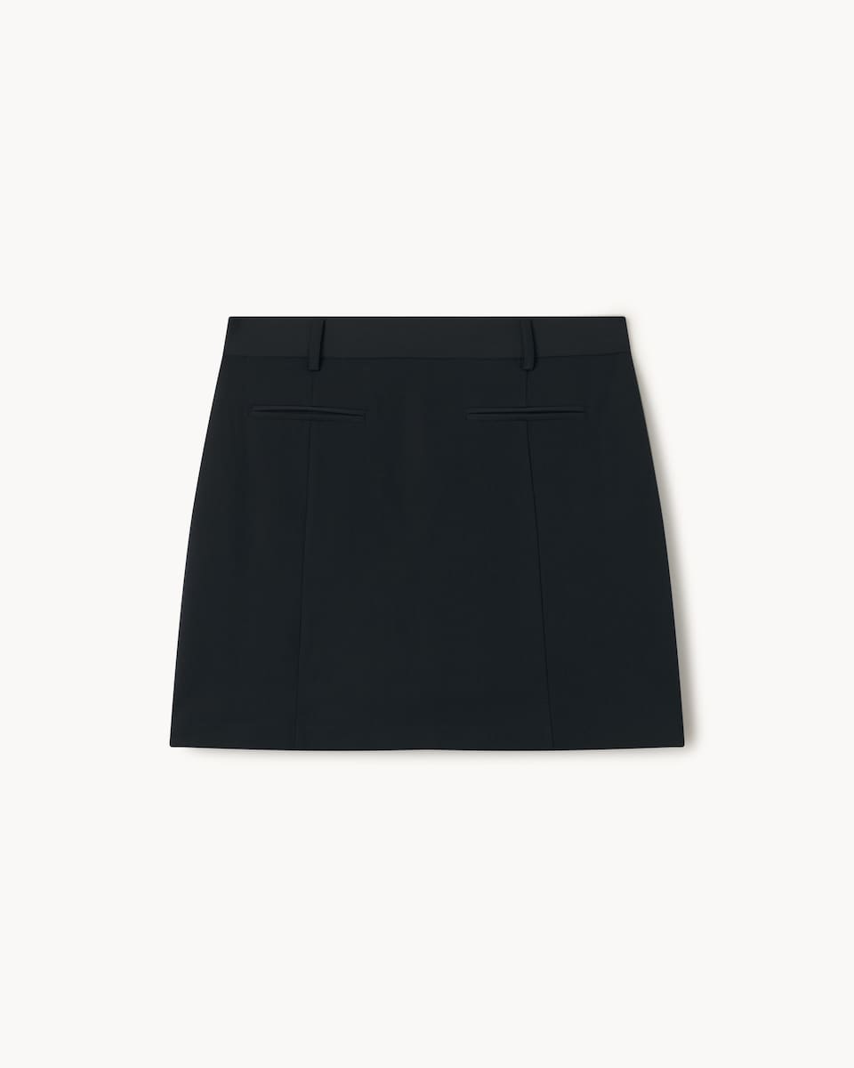 image 1 of F&F Tailored Mini Skirt in Black