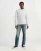 image 2 of F&F Cotton Rich Half Zip Funnel Neck Sweatshirt in Grey Marl