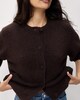 image 1 of F&F Knitted 3/4 Sleeve Cardigan in Chocolate
