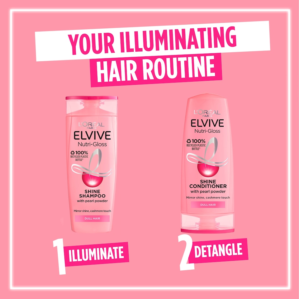 image 1 of L'Oreal Elvive Nutri-Gloss Shine Shampoo 250ml