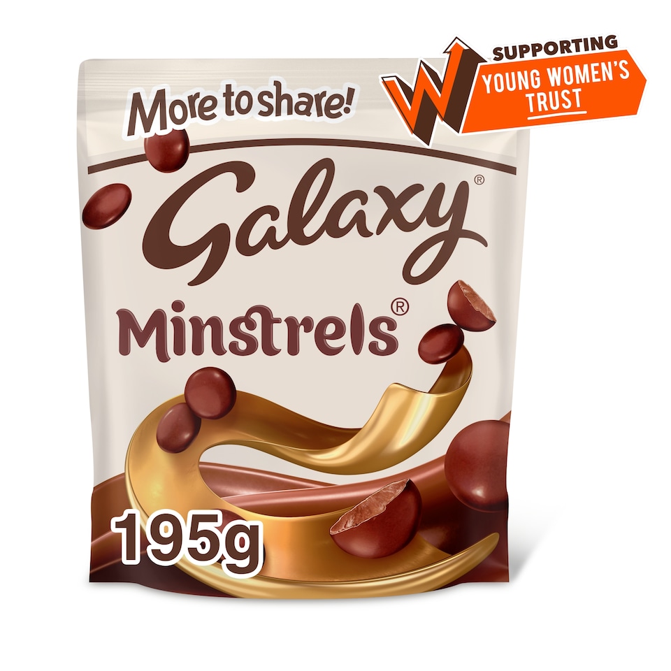 Galaxy Minstrels Milk Chocolate Pouch Bag 195g