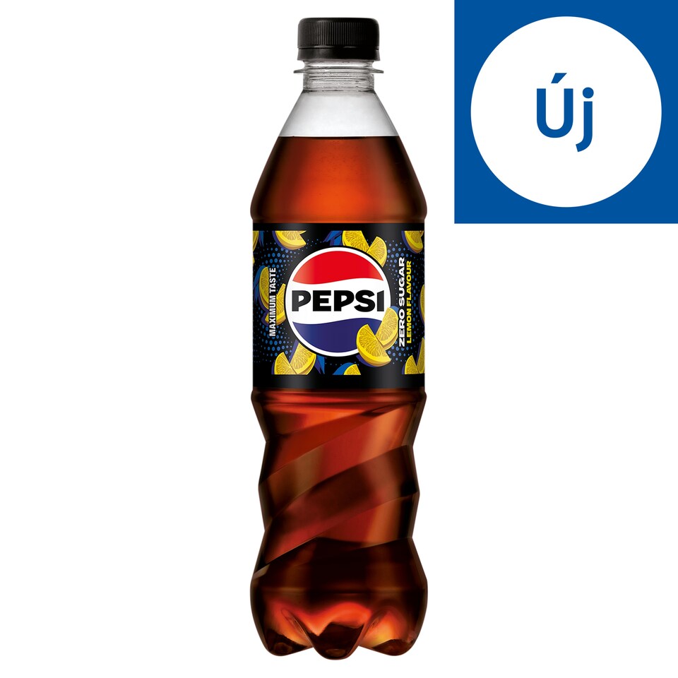 Pepsi Zero Cola Flavoured Energy-Free Carbonated Drink with Sweeteners and Lemon Flavour 0,5 l