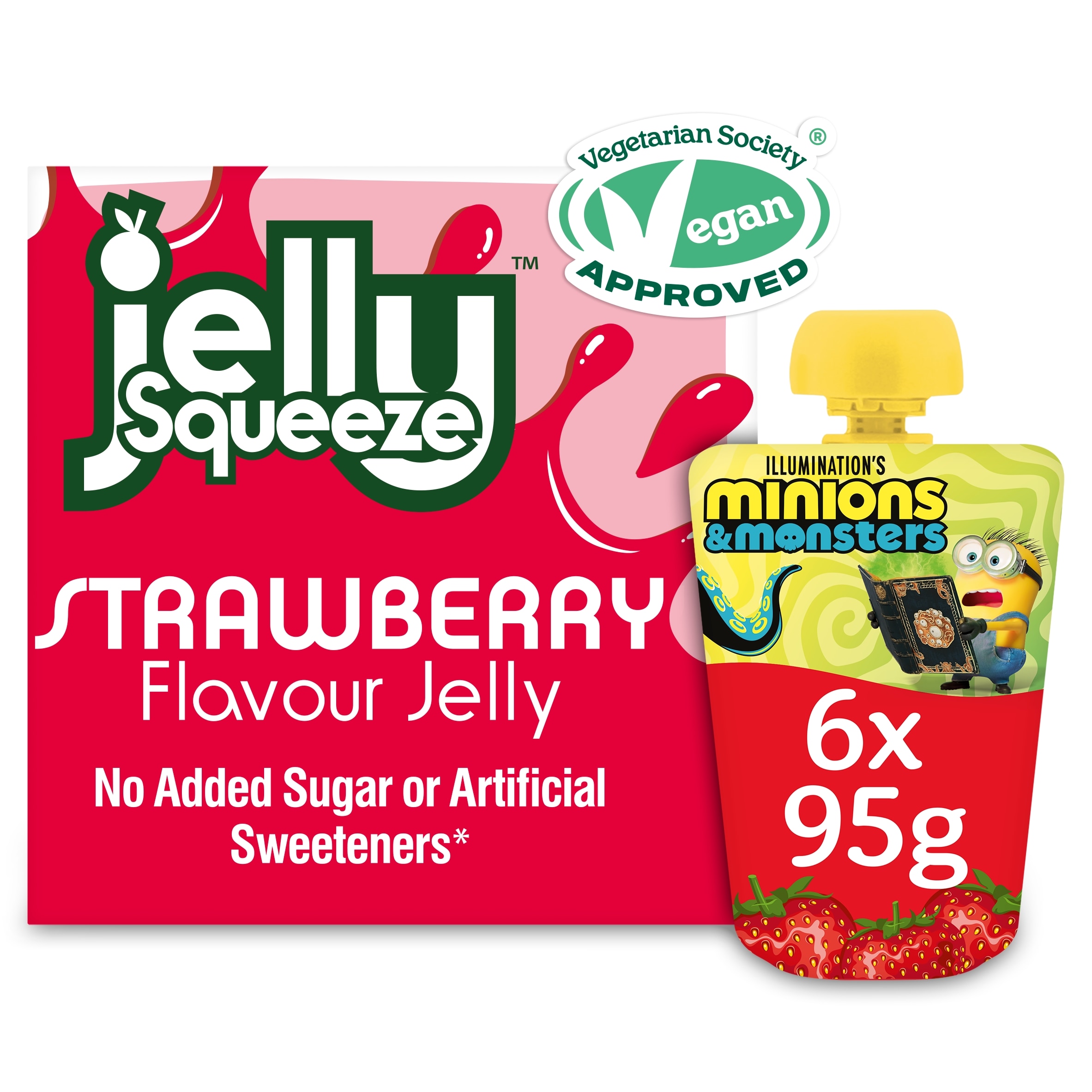 JellySqueeze Strawberry Multipack 6 x 95g