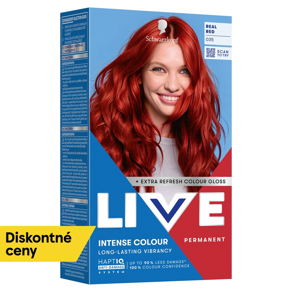Schwarzkopf Live Intense Colour farba na vlasy 035 pravá červená