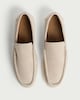 image 2 of SACHA Suede Loafers in Neutral