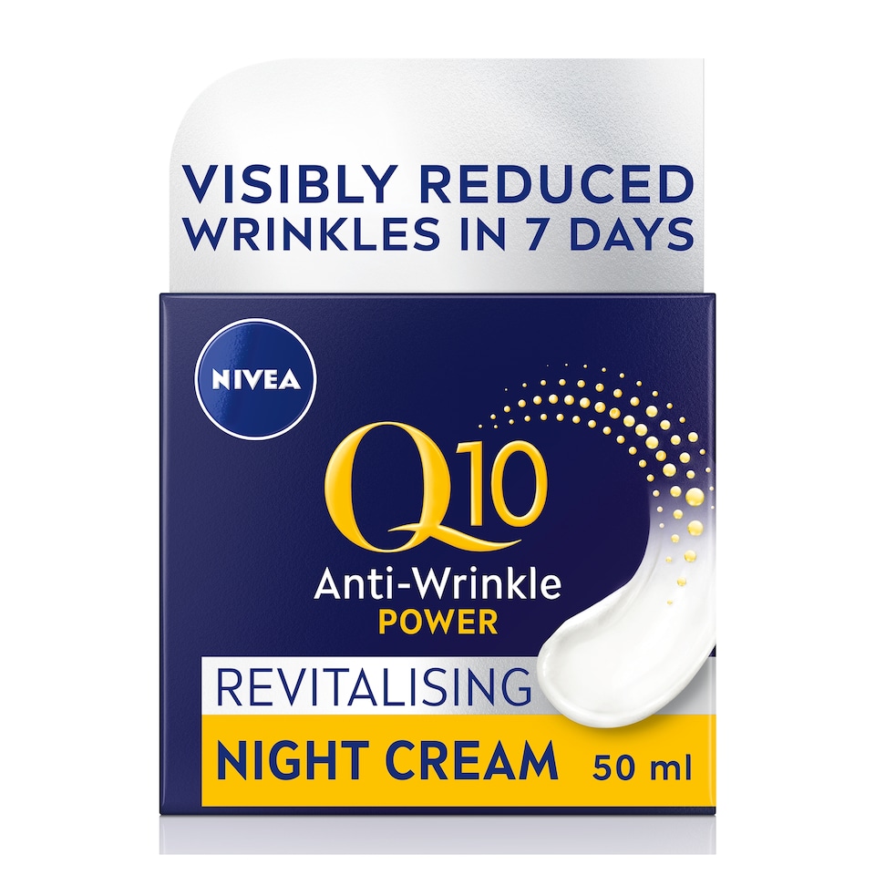 image 1 of NIVEA Q10 Power Anti-Wrinkle Night Cream Moisturiser 50ml