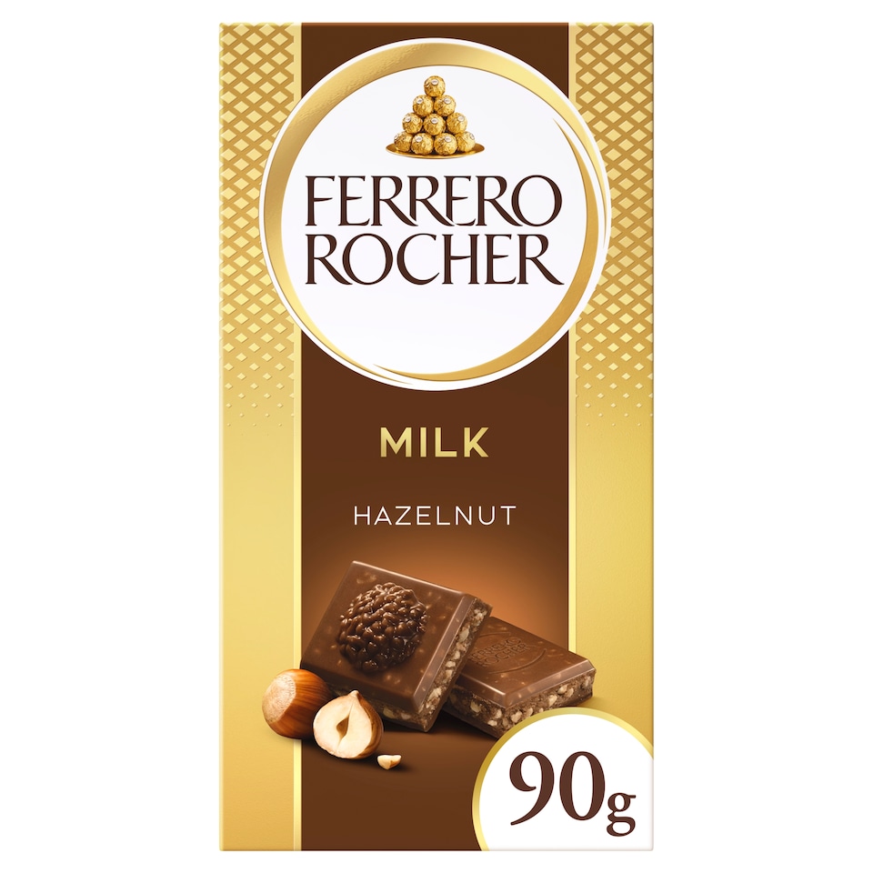 image 1 of Ferrero Rocher Original Milk Chocolate Bar 90G