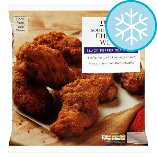 Tesco American Southern Fried Chicken Wings 1Kg Tesco Groceries