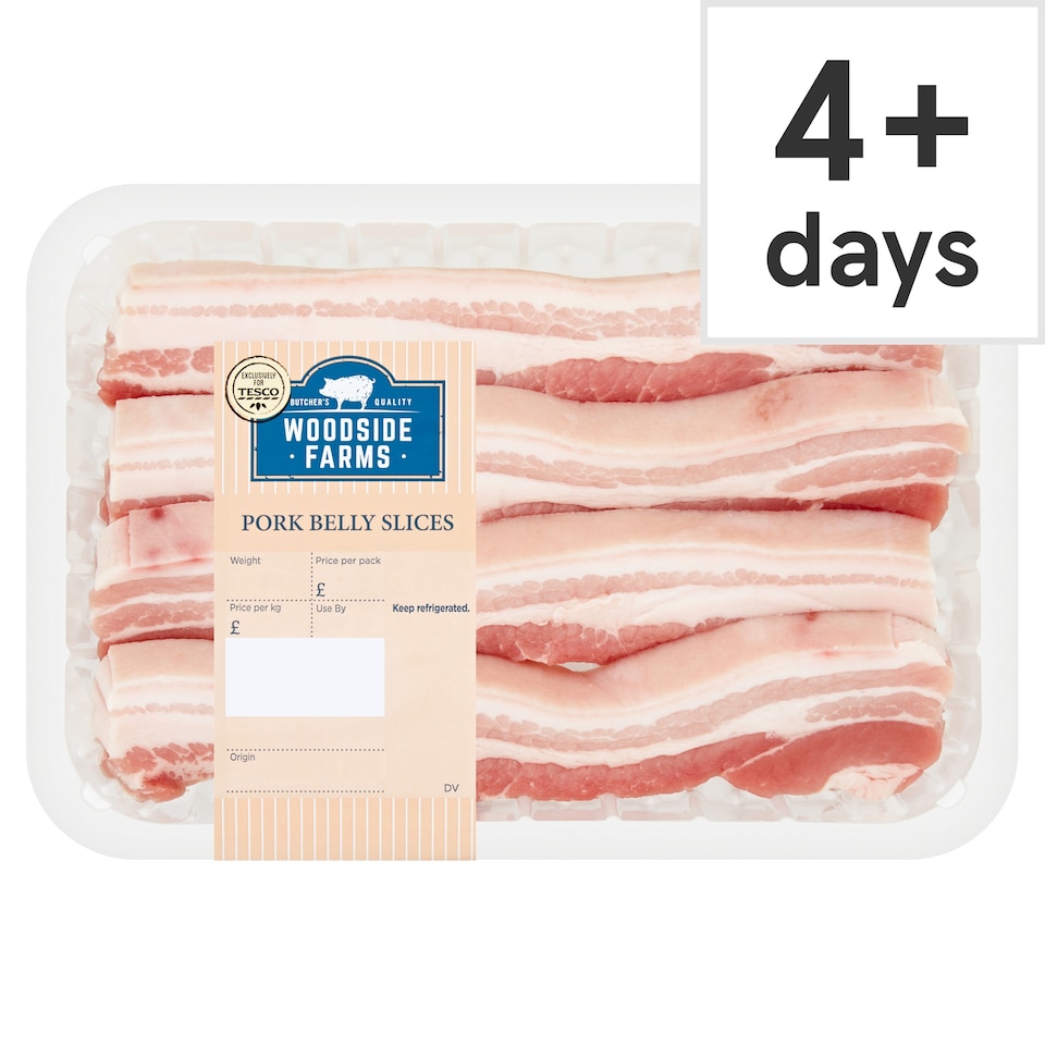 Woodside Farms Pork Belly Slices 500G